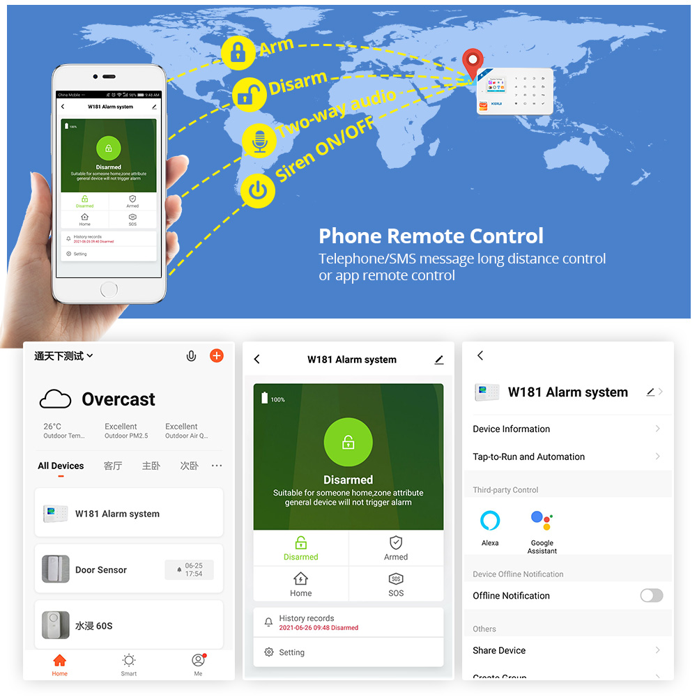 KERUI Security Alarm System Ki - Smart Home Demo Kit avaliação e preço