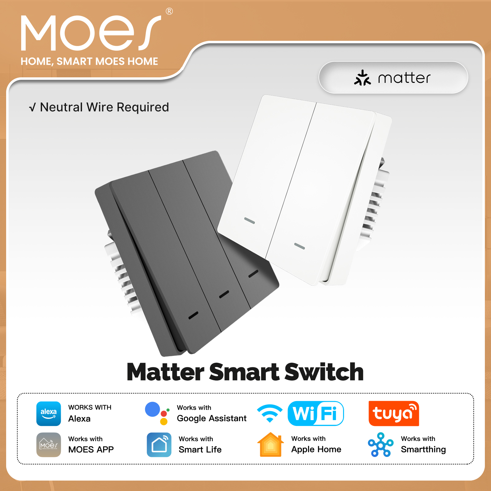 MOES Matter Tuya WiFi Smart Li - Smart Home Sistem avaliação e preço