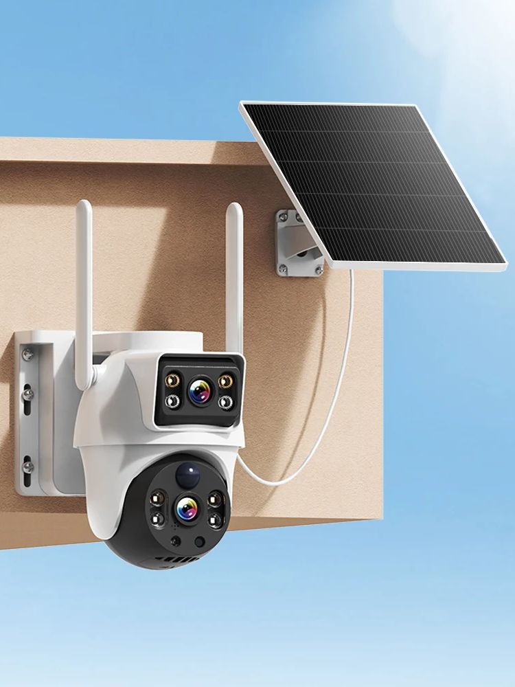 WiFi Solar Camera Dual Lenses  - Smart Home Outdoor Camera avaliação e preço