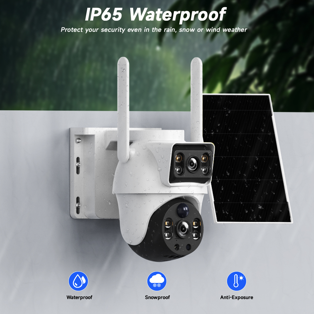 WiFi Solar Camera Dual Lenses  - Smart Home Outdoor Camera avaliação e preço
