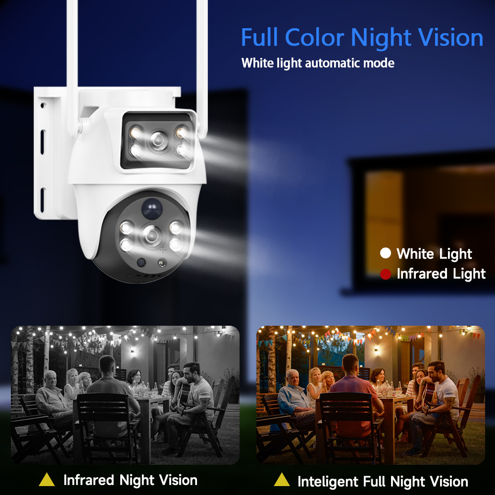 WiFi Solar Camera Dual Lenses  - Smart Home Outdoor Camera avaliação e preço