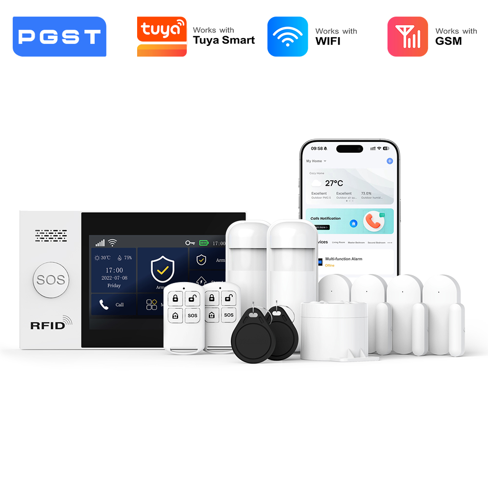 PGST 2G WiFi Alarm System Kit  - Smart Home Demo Kit avaliação e preço