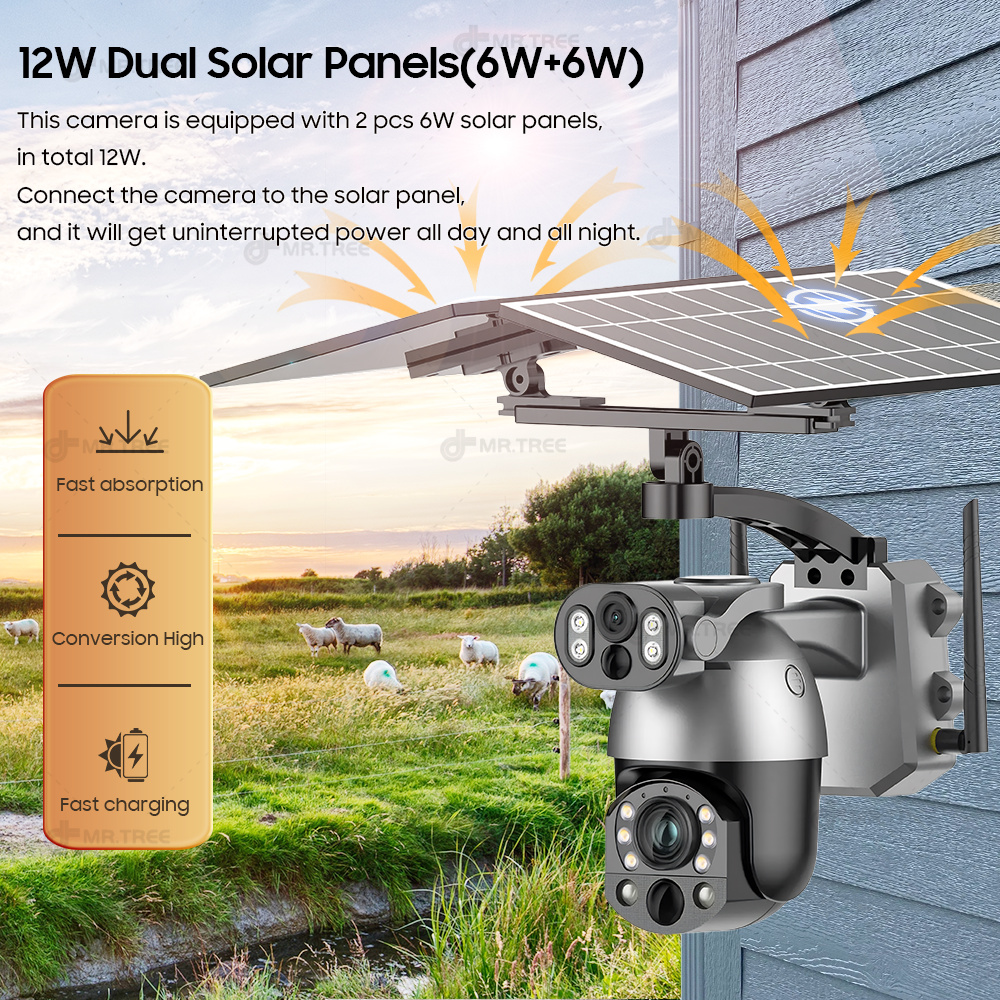 4K 50X Optical Zoom Dual Lens  - Smart Home Outdoor Camera avaliação e preço