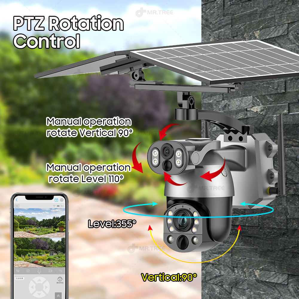 4K 50X Optical Zoom Dual Lens  - Smart Home Outdoor Camera avaliação e preço