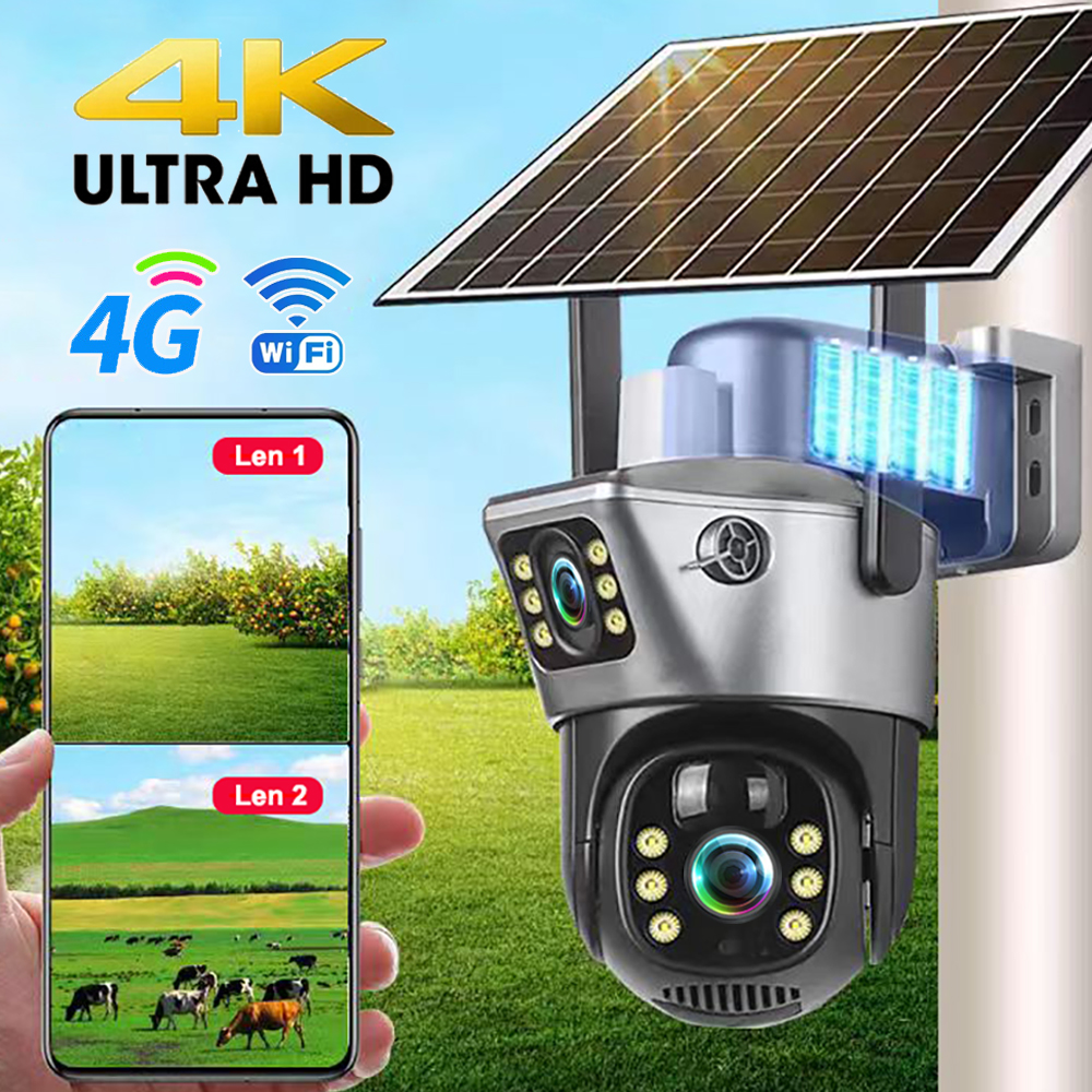 4G / WiFi Solar Camera Dual Le - Smart Home Outdoor Camera avaliação e preço