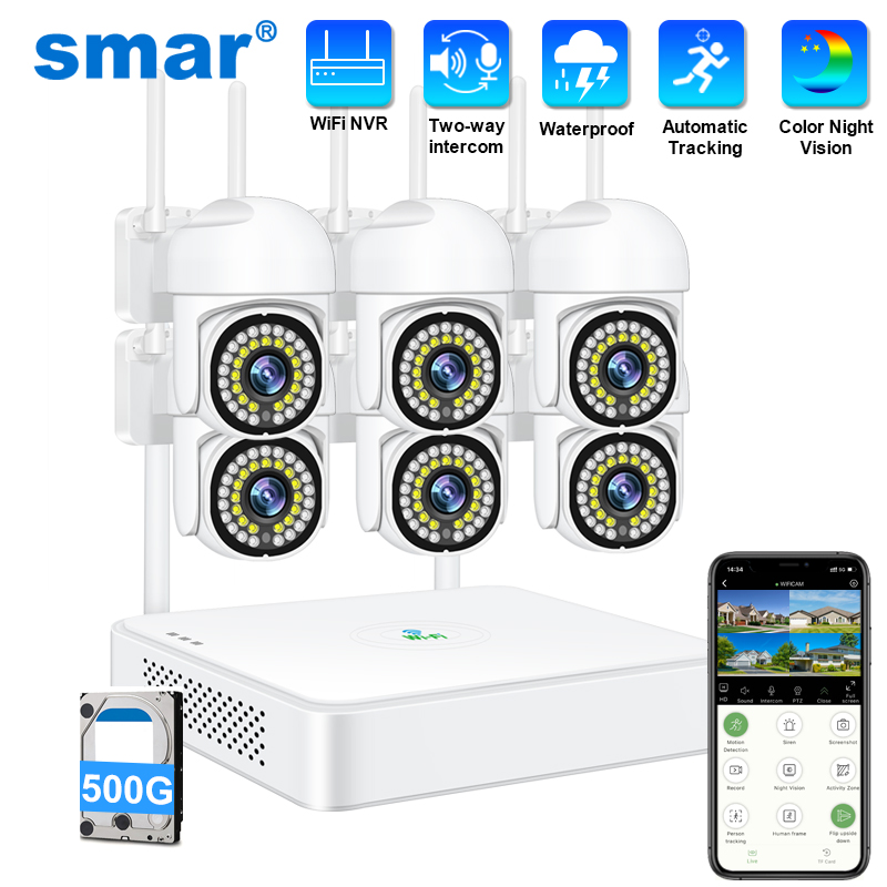 Smar 3MP Wireless CCTV Securit - Smart Home Outdoor Camera avaliação e preço