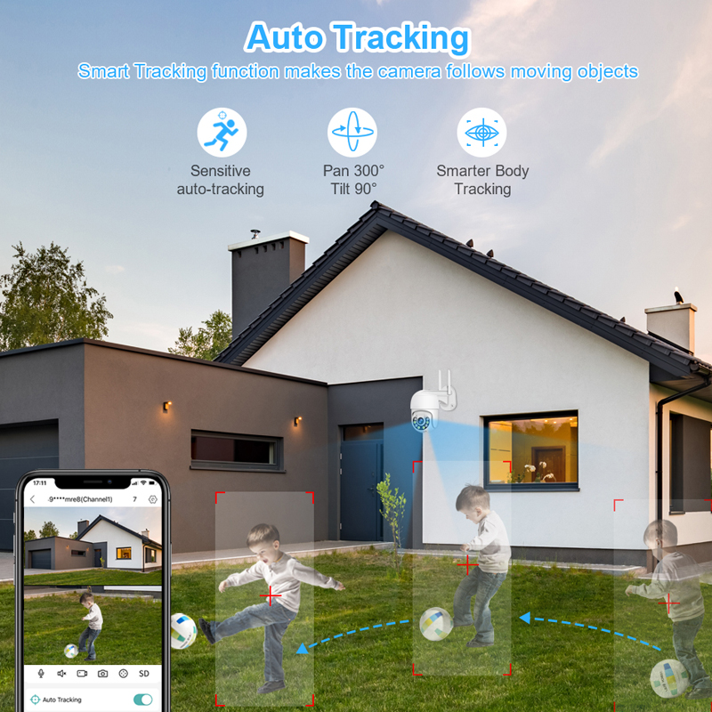 Smar 3MP Wireless CCTV Securit - Smart Home Outdoor Camera avaliação e preço