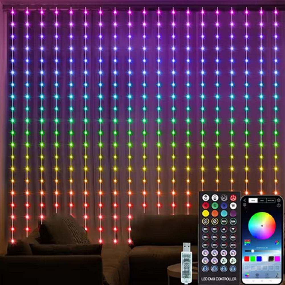 3M RGB Smart LED Curtain Light - Smart Bulb avaliação e preço