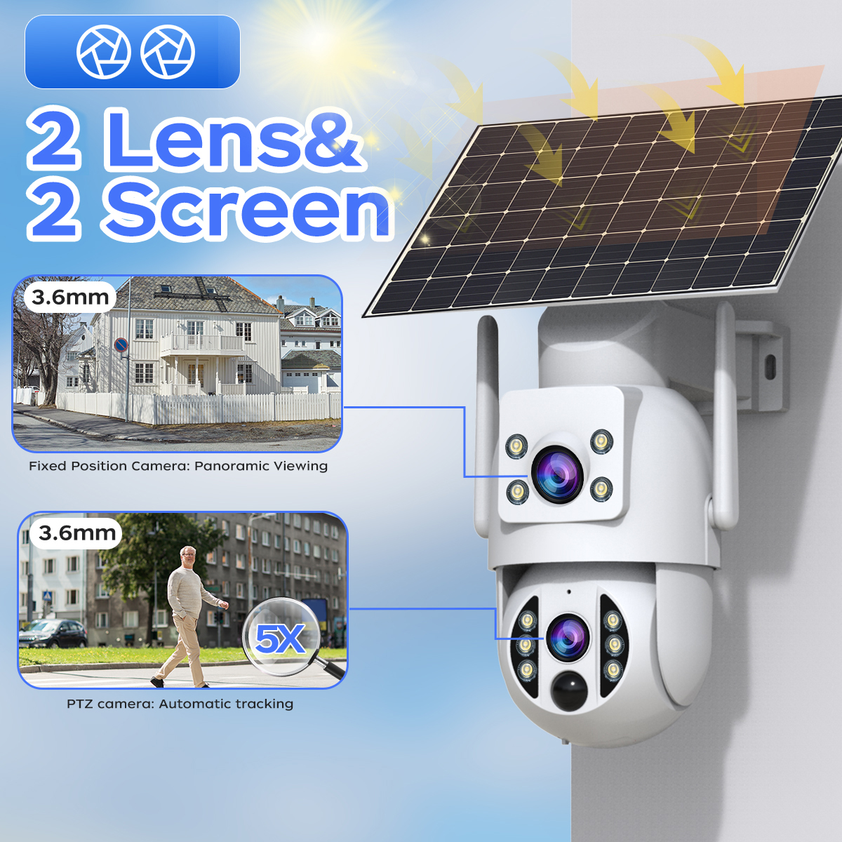 JOOAN 4K WiFi Solar Camera Dua - Smart Home Outdoor Camera avaliação e preço