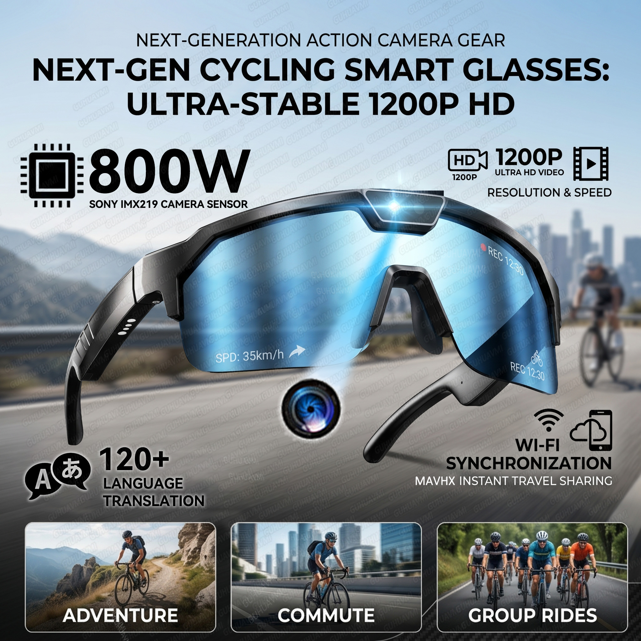 Smart Glasses with 4K HD Anti- - Smart Home Outdoor Camera avaliação e preço