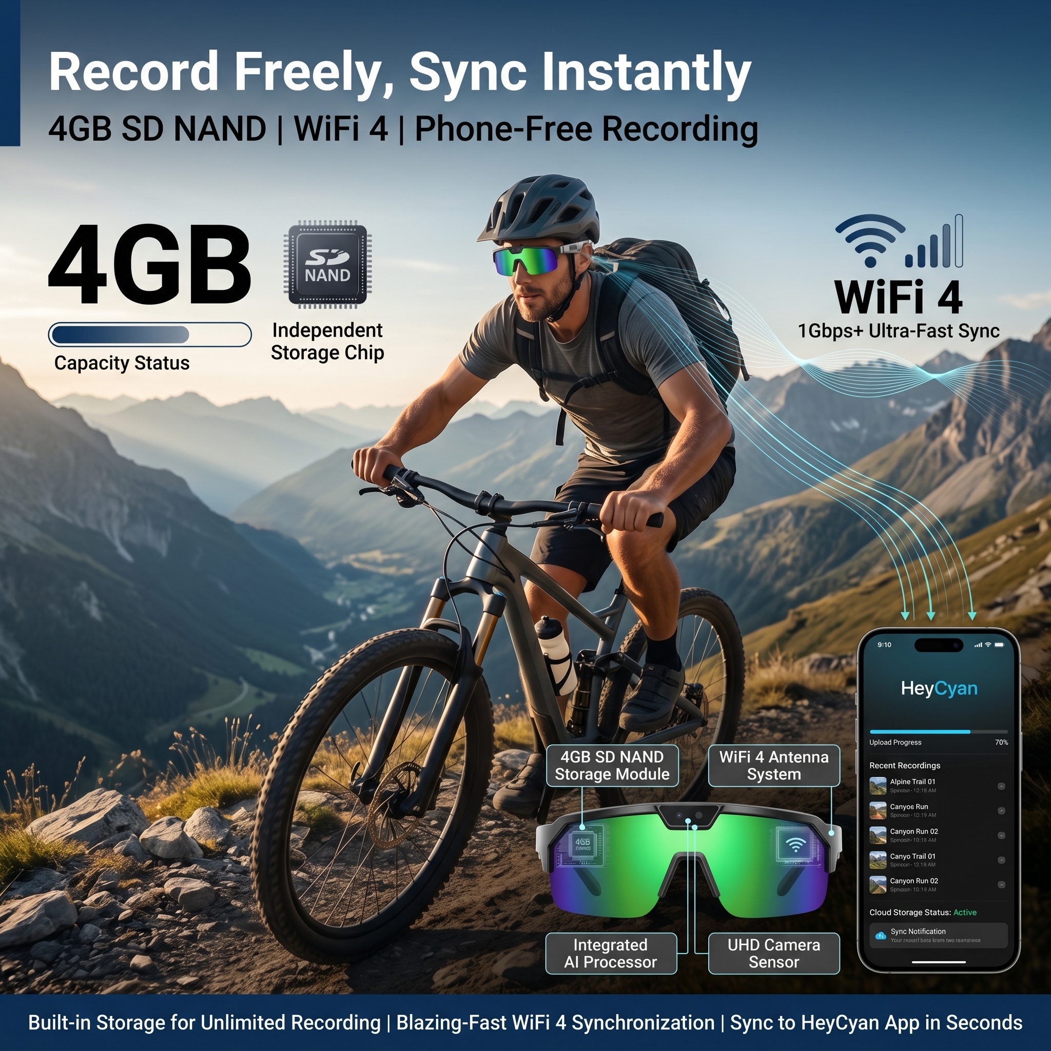 Smart Glasses with 4K HD Anti- - Smart Home Outdoor Camera avaliação e preço