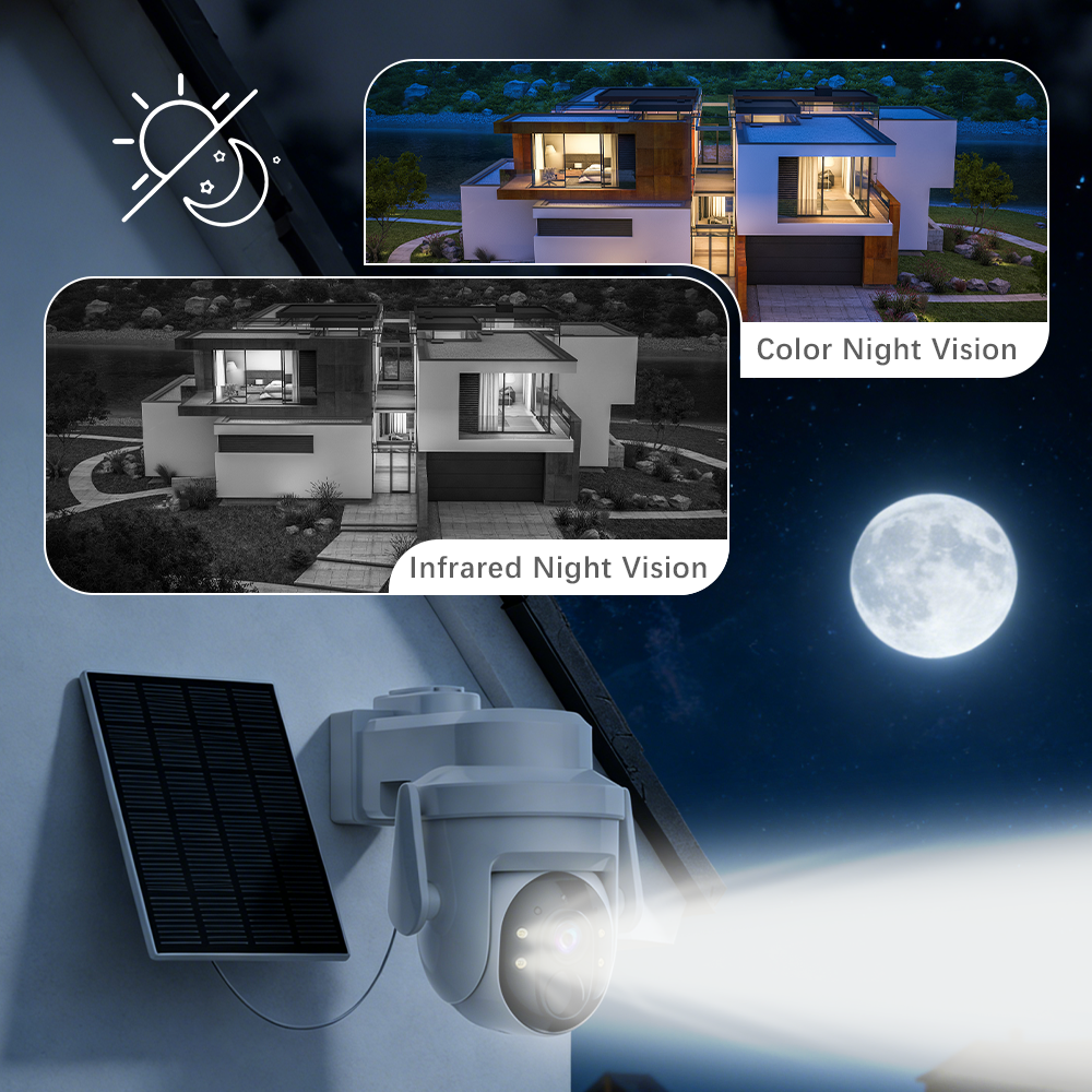 2K Solar Security Camera Pan/T - Smart Home Outdoor Camera avaliação e preço