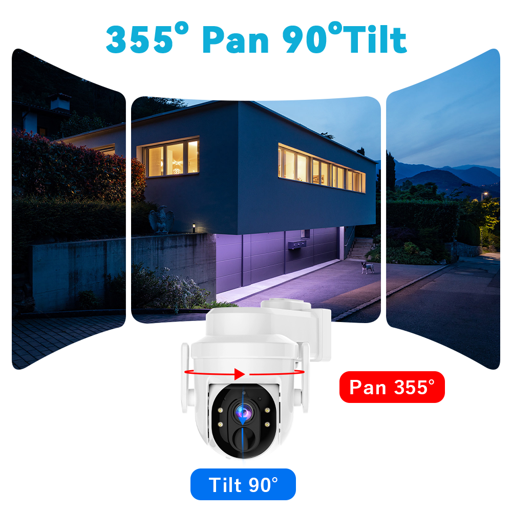 2K Solar Security Camera Pan/T - Smart Home Outdoor Camera avaliação e preço