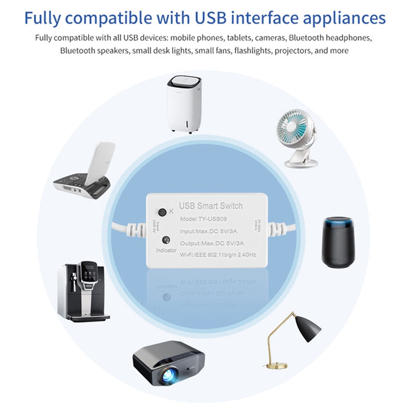 1 PCS Tuya USB Smart Switch Un - Smart Home Utilities avaliação e preço